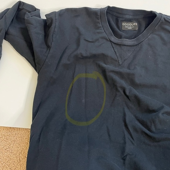 Goodlife Men’s Crewneck Sweatshirt Size Medium Black - Picture 8 of 8